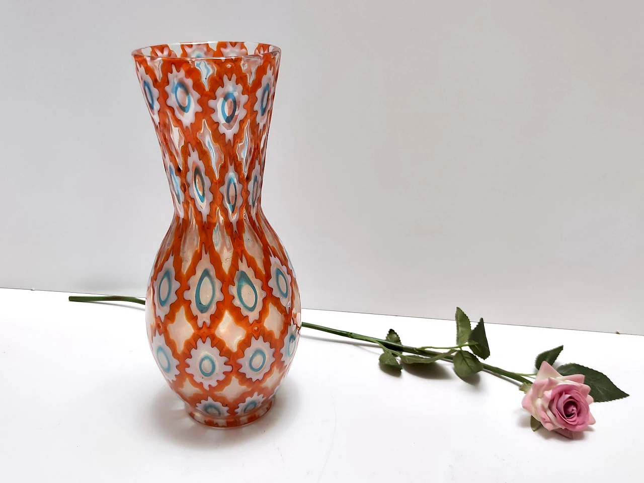 Rotellati vase in Murano glass by Ercole Barovier, 1970s 3