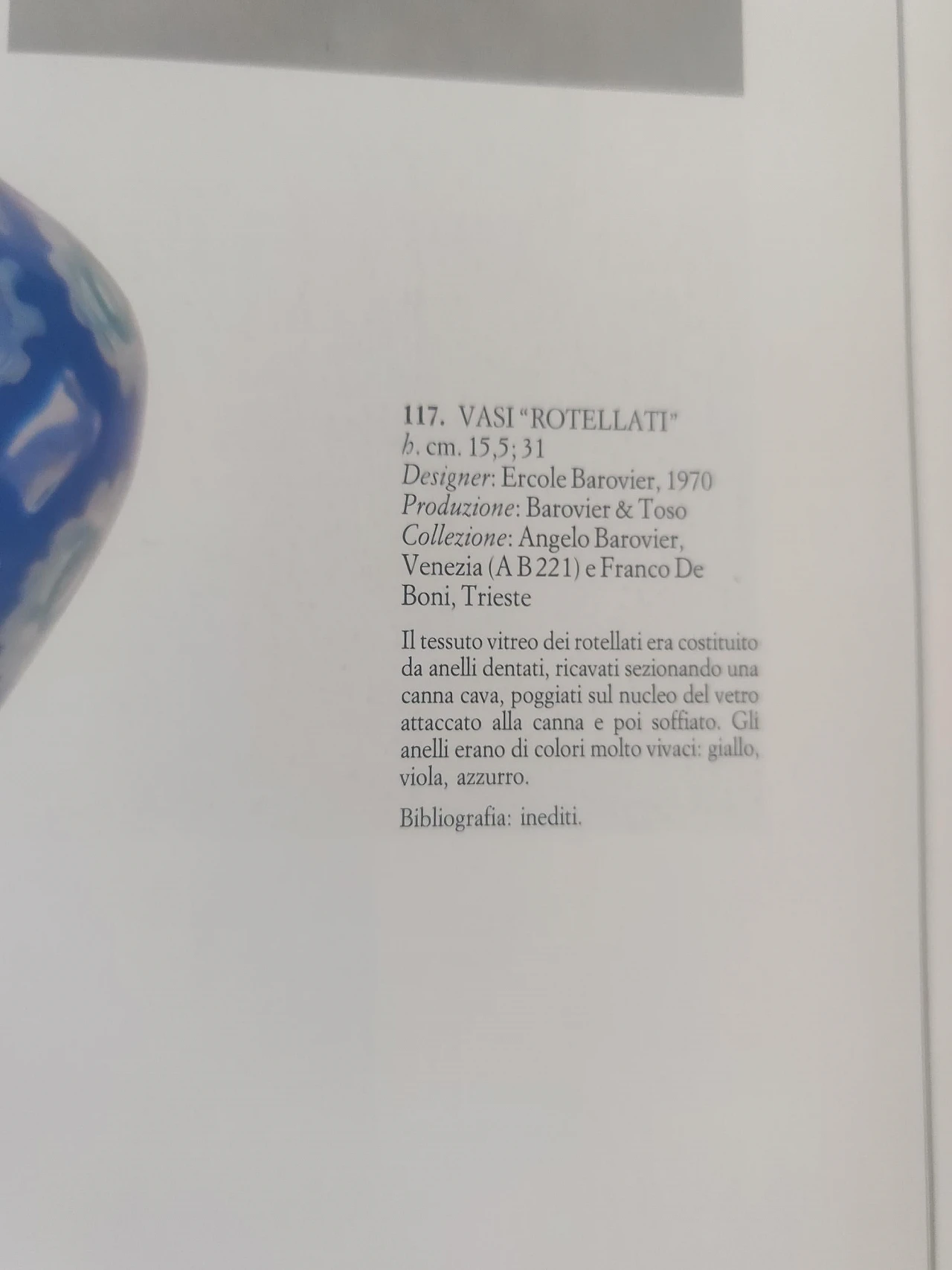 Rotellati vase in Murano glass by Ercole Barovier, 1970s 14