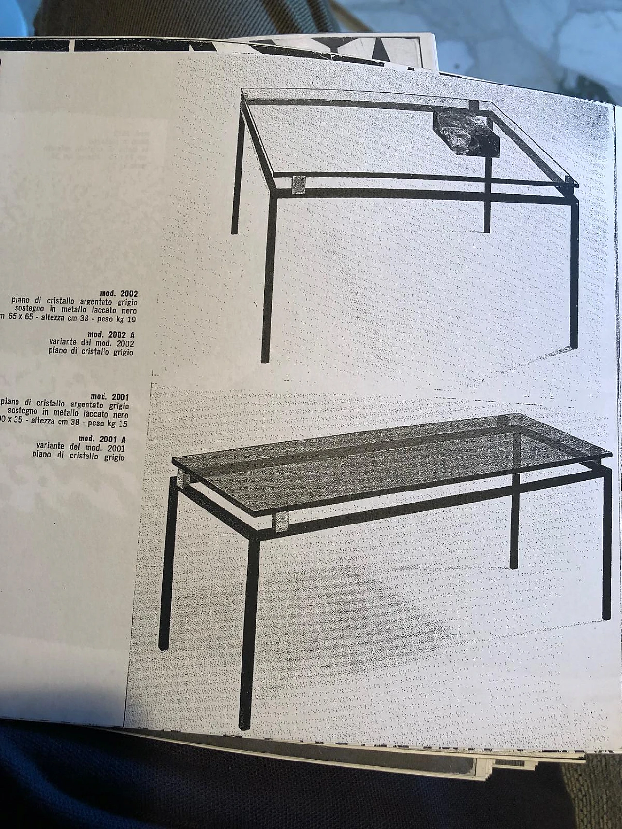 2001 metal and glass coffee table by Fontana Arte, 1960s 11