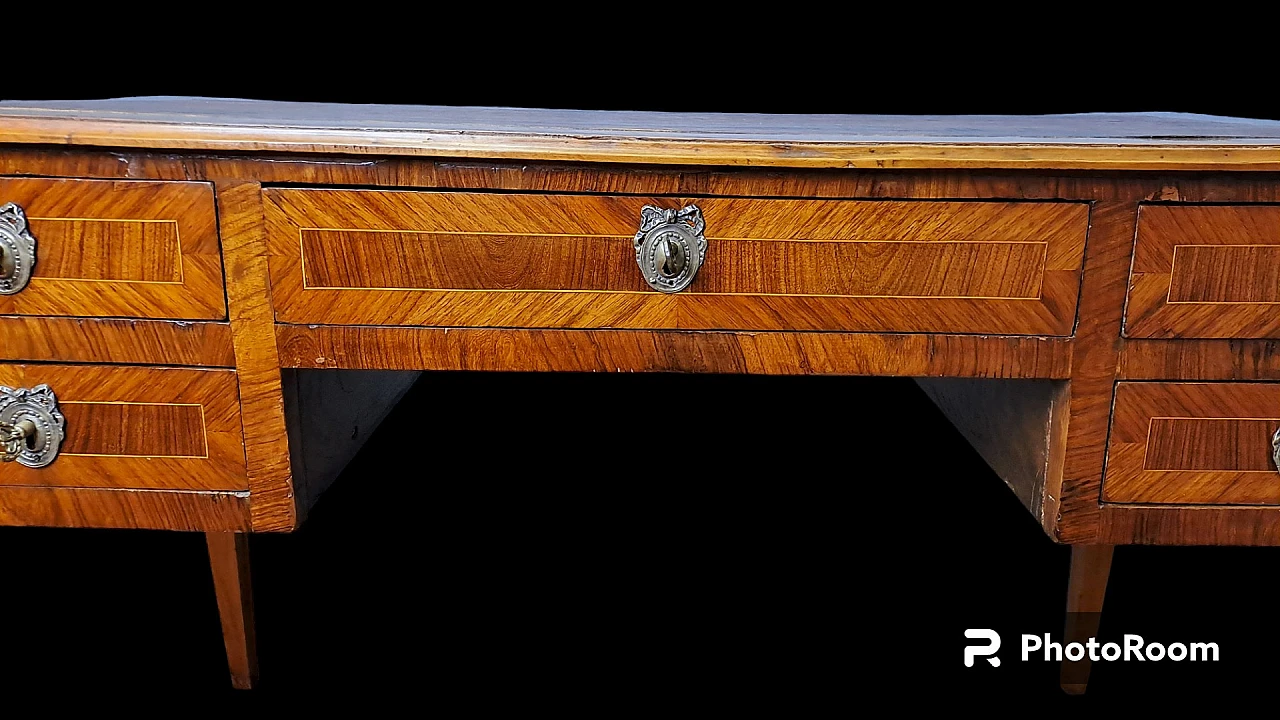 Directoire desk veneered in rosewood, early 19th century 1