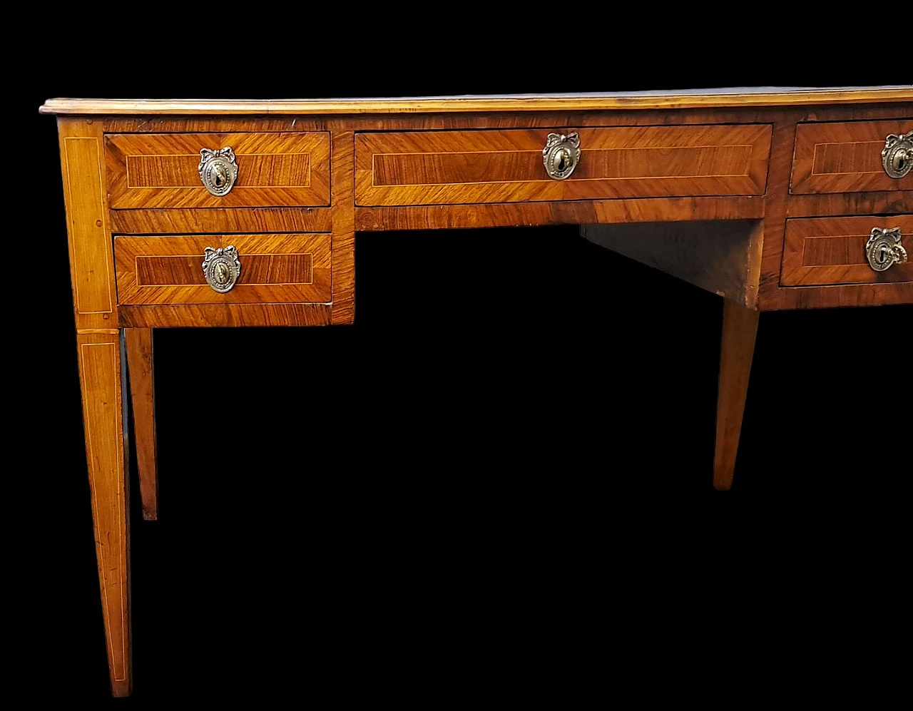 Directoire desk veneered in rosewood, early 19th century 2