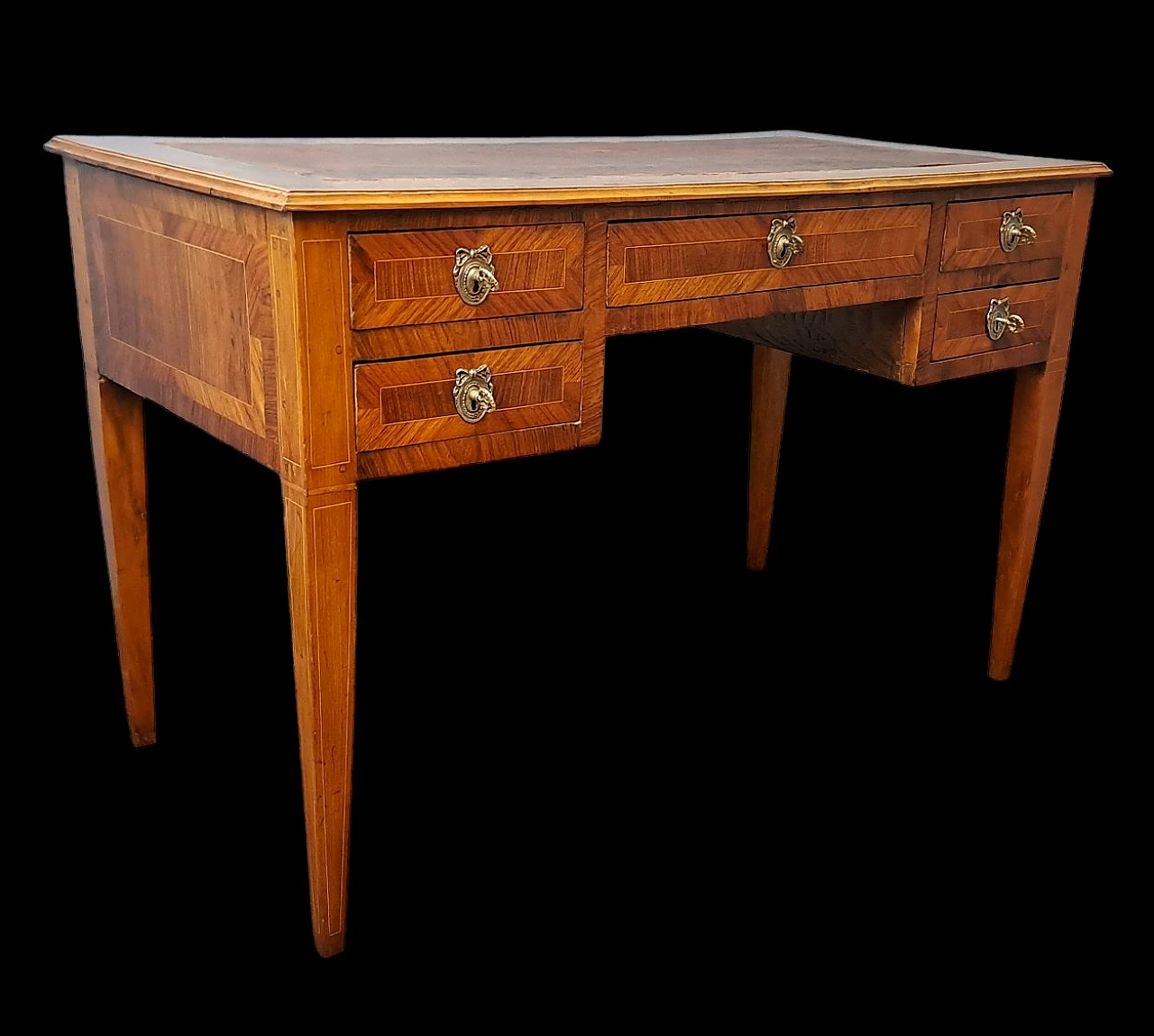 Directoire desk veneered in rosewood, early 19th century 3