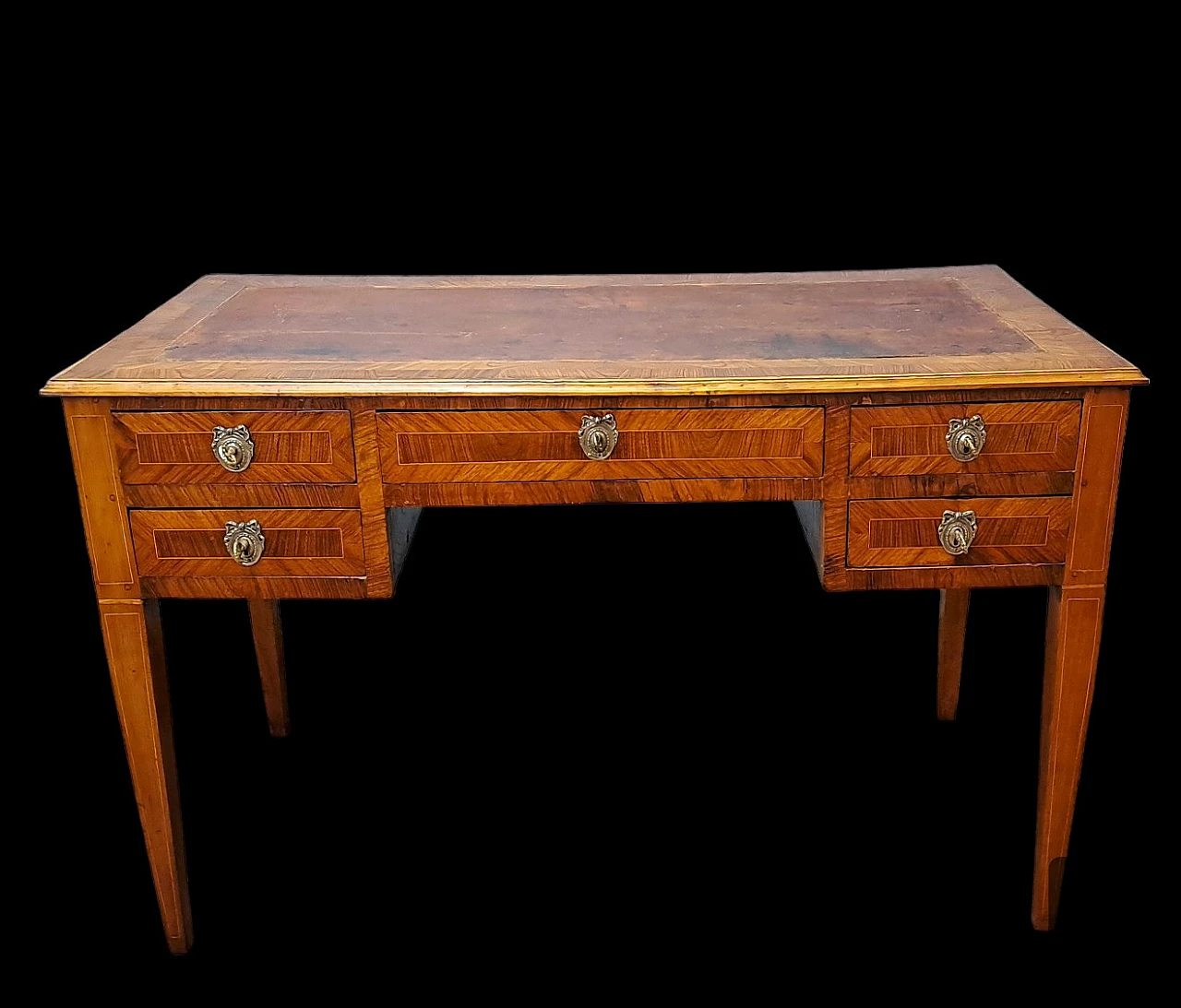 Directoire desk veneered in rosewood, early 19th century 4