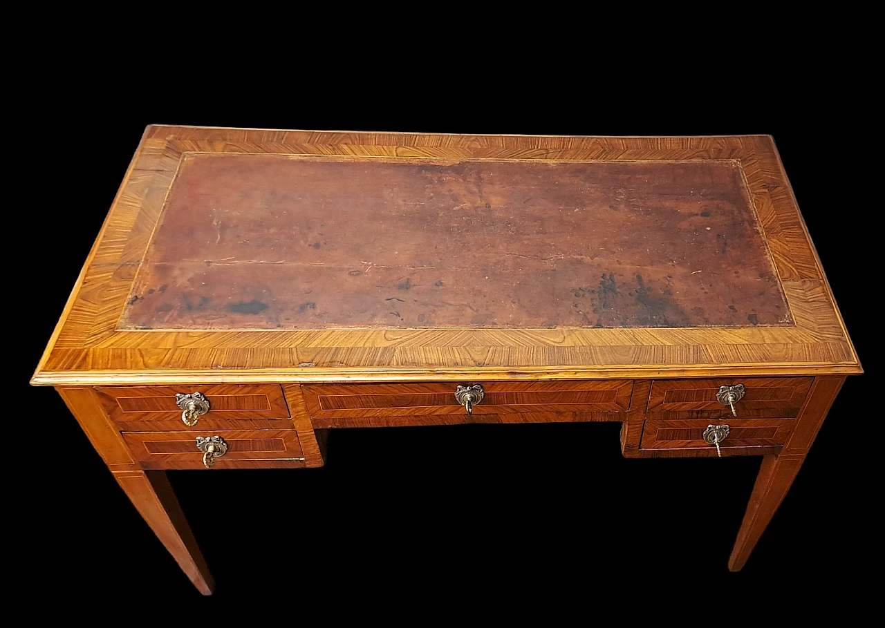 Directoire desk veneered in rosewood, early 19th century 9
