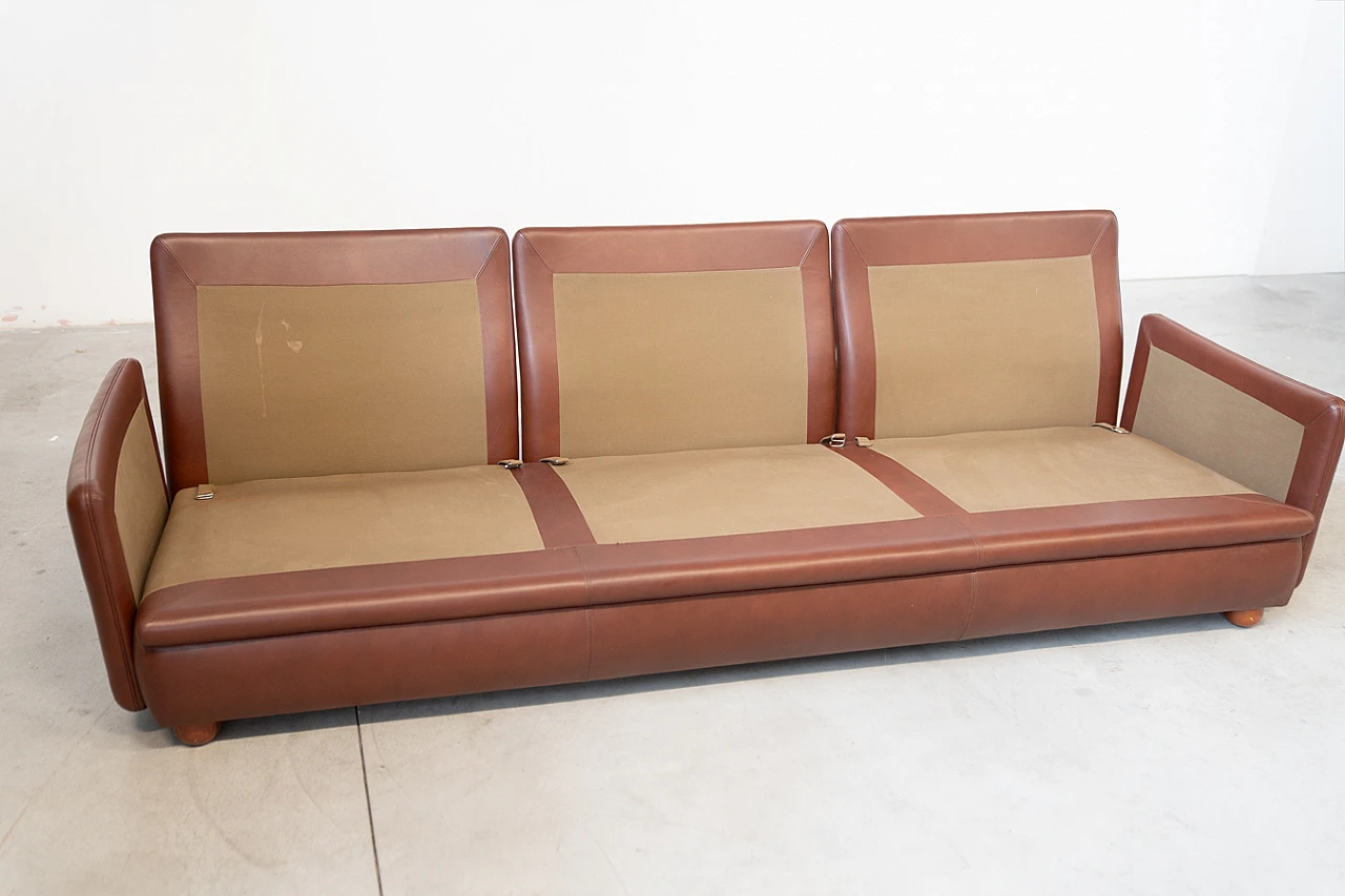 Three-seater sofa and pair of armchairs by Poltrona Frau, 1980s 19