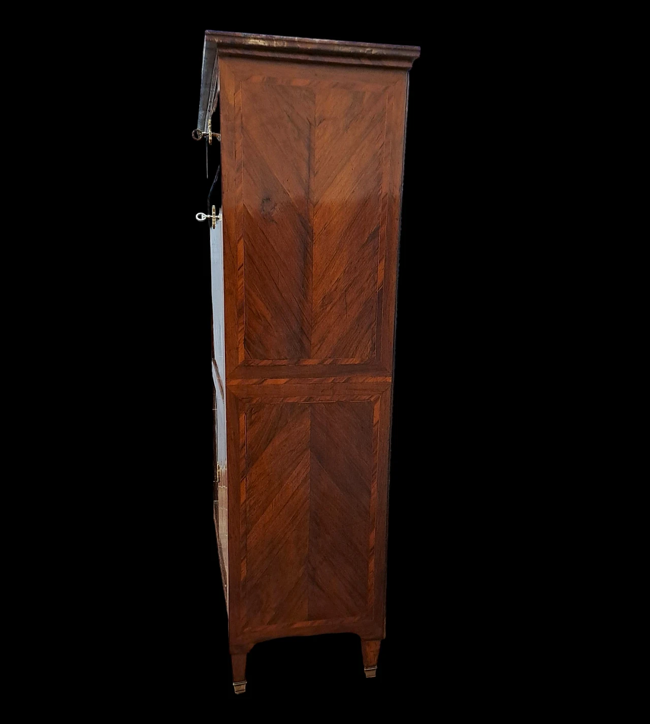 Secretaire Louis XVI panelled in bois de rose and rosewood 6