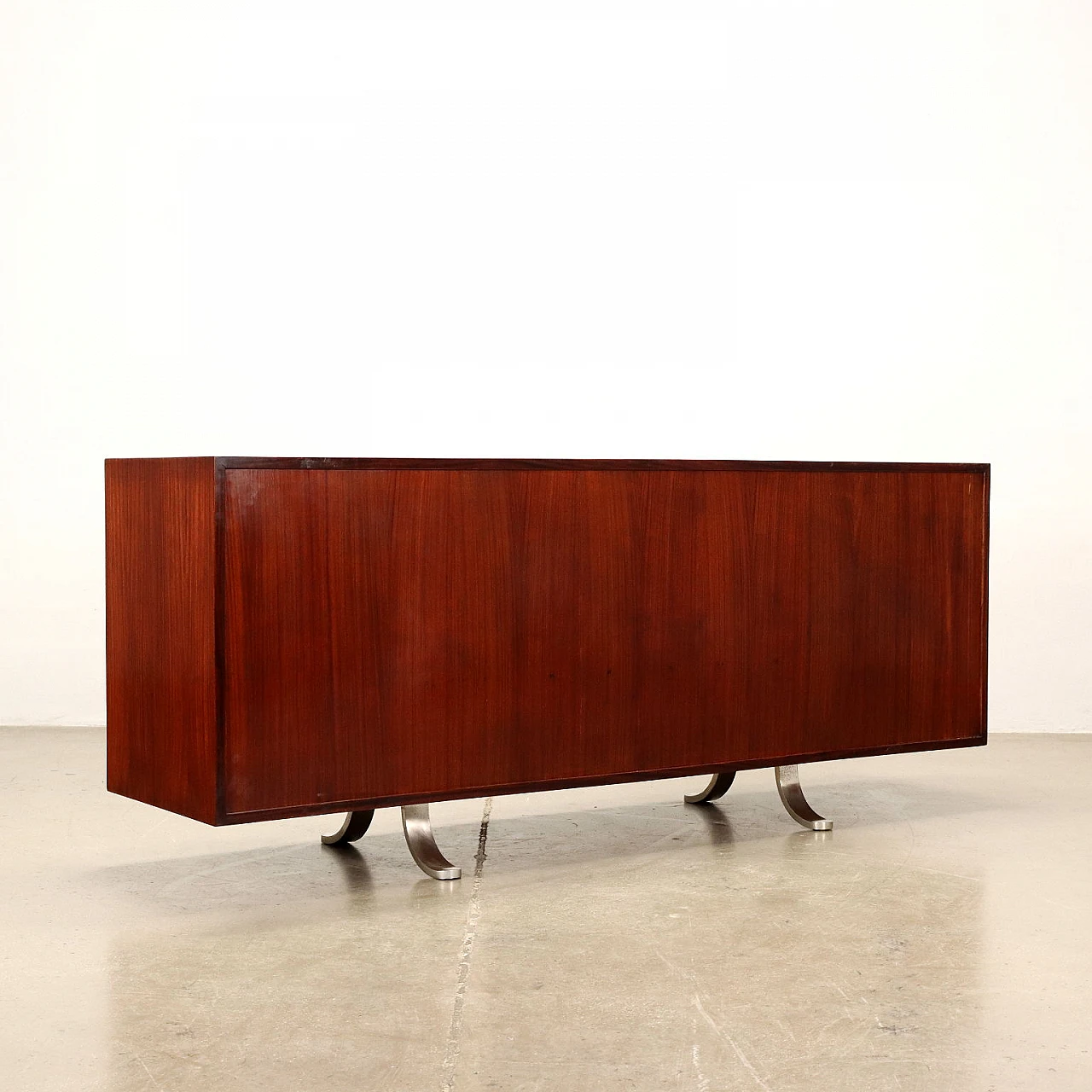 Credenza in legno e metallo attribuita a Sergio Mazza, anni '60 9