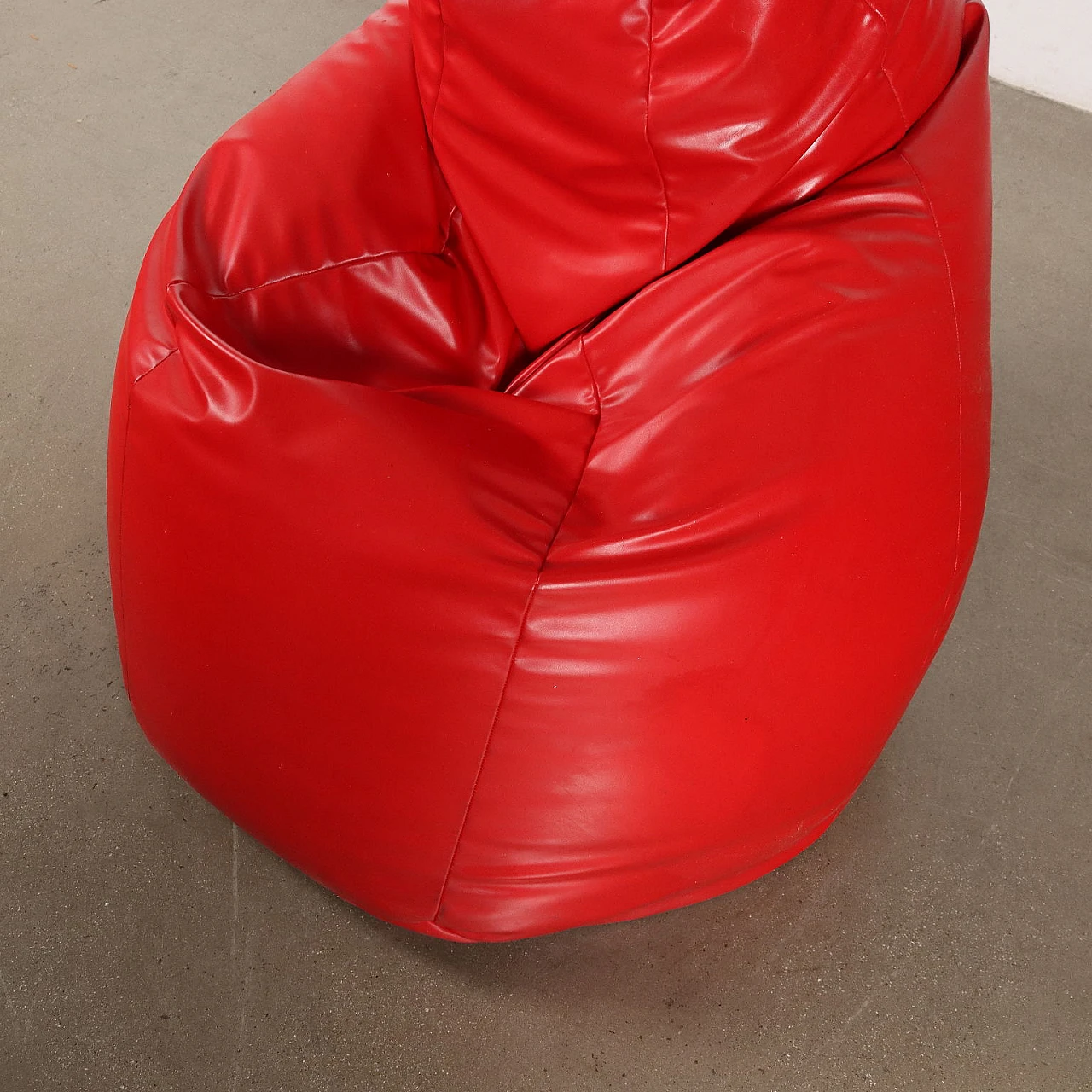 Leather Sacco armchair by Gatti, Paolini & Teodoro for Zanotta, 1990s 5