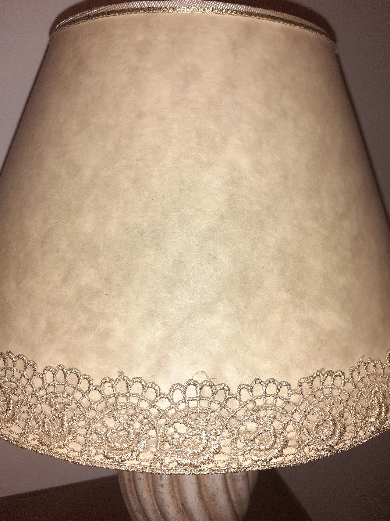 Table lamp with turned ceramic base, 2000s 11