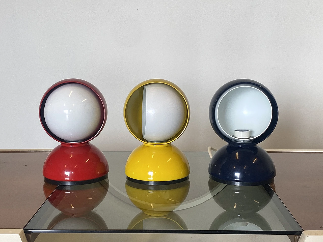 3 Lampade da tavolo Eclisse di Vico Magistretti per Artemide, 1967 2