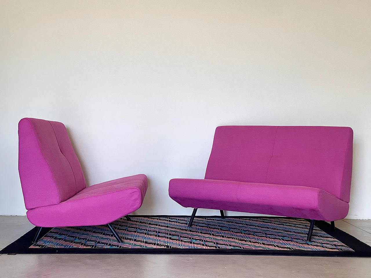 Pair of Triennale sofas by Marco Zanuso for Arflex, 1950s 14