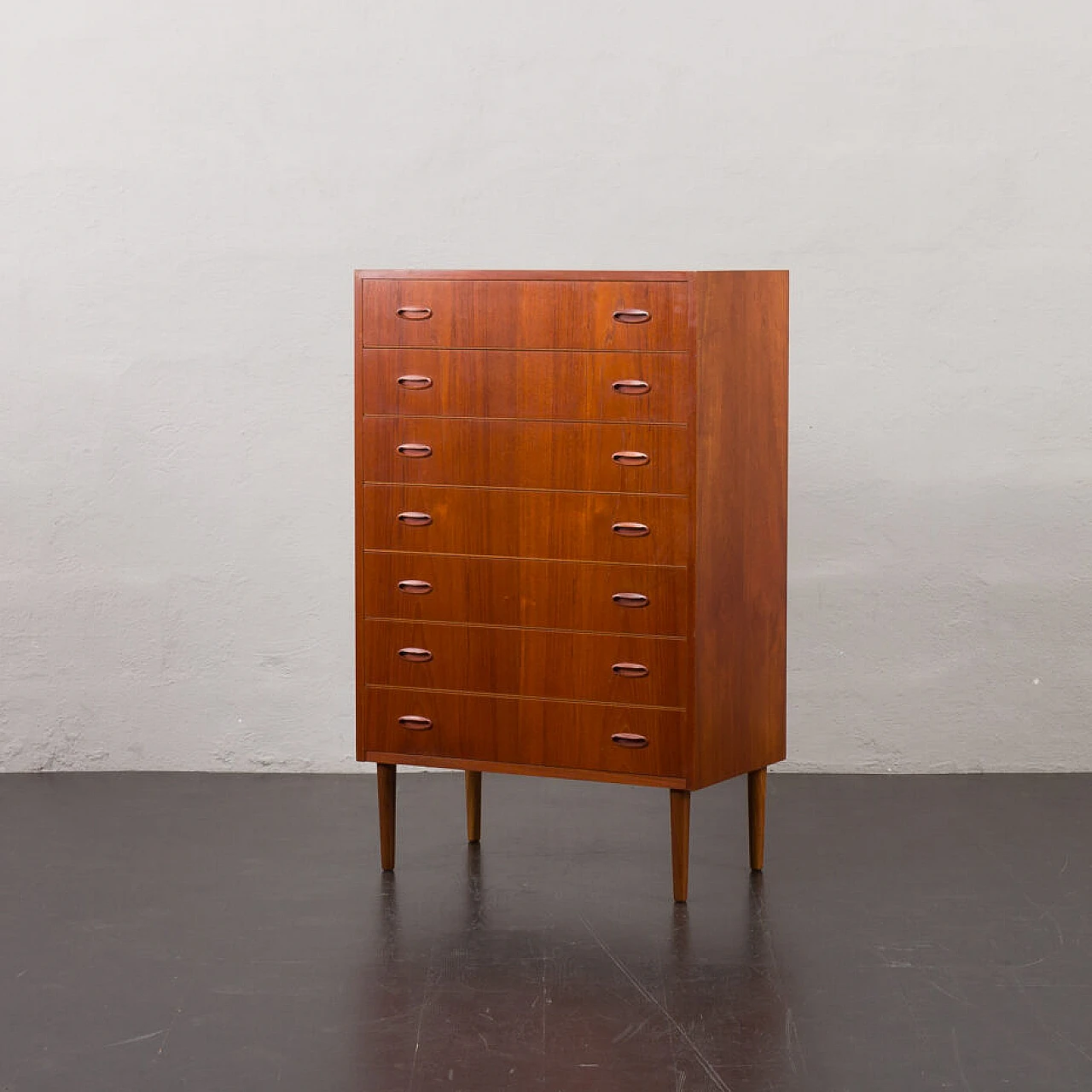 Danish teak dresser with 7 drawers, 1960s 2