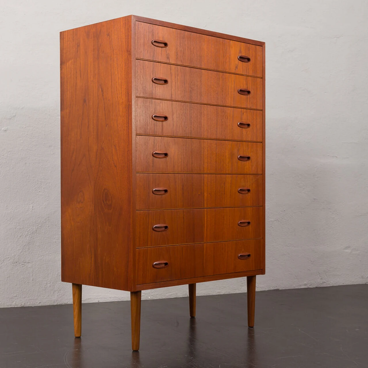 Danish teak dresser with 7 drawers, 1960s 11