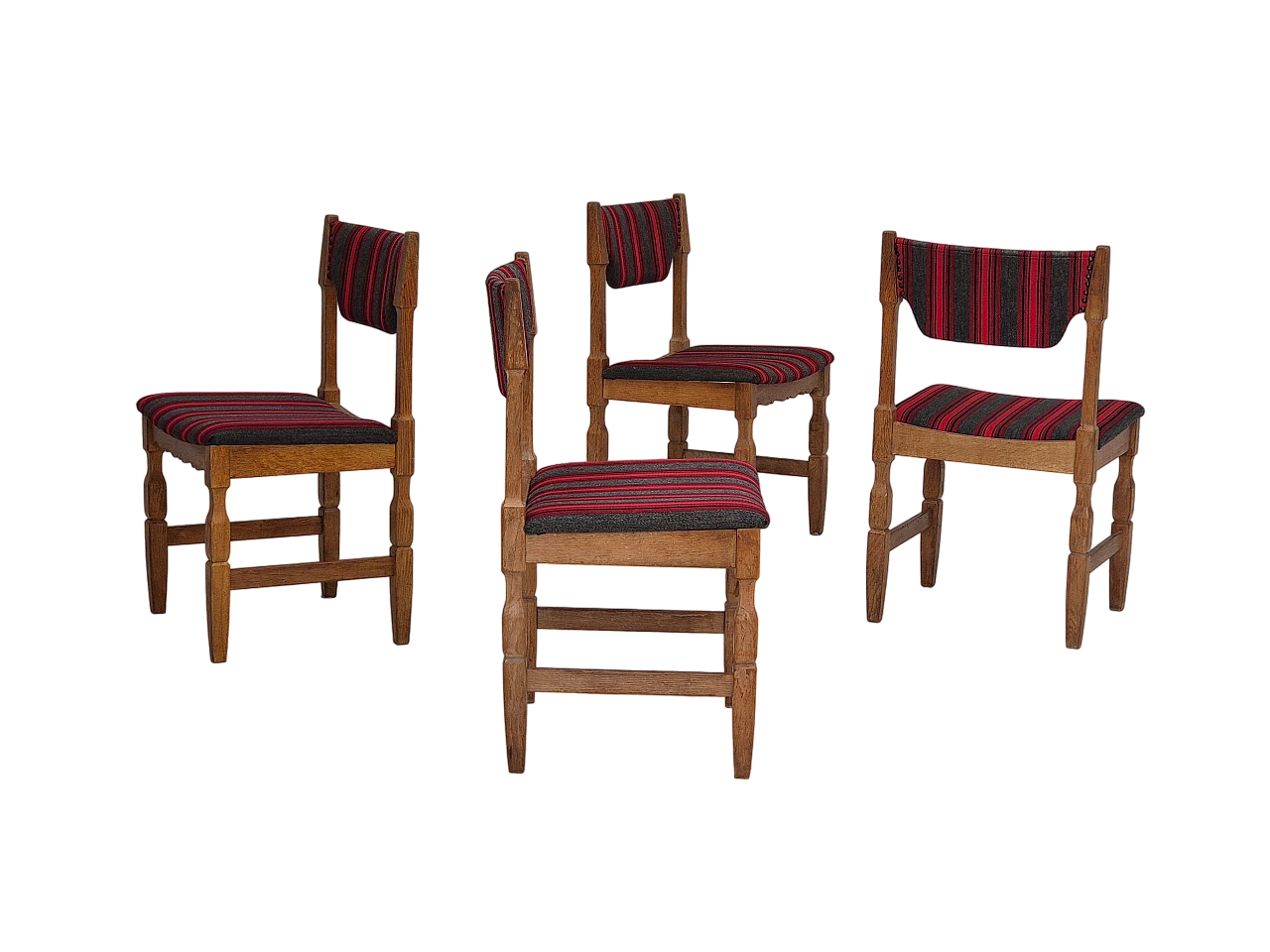 4 Chairs by Henning Kjærnulf for EG Kvalitetsmøbler, 1970s 13