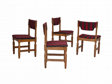 4 Chairs by Henning Kjærnulf for EG Kvalitetsmøbler, 1970s