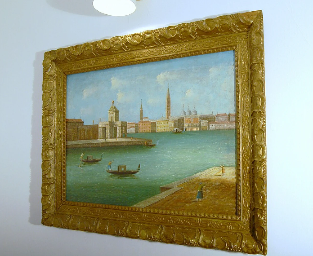 Nello stile di Canaletto, San Marco, olio su tela, '800 2