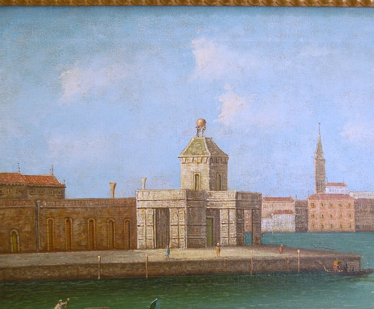 Nello stile di Canaletto, San Marco, olio su tela, '800 4