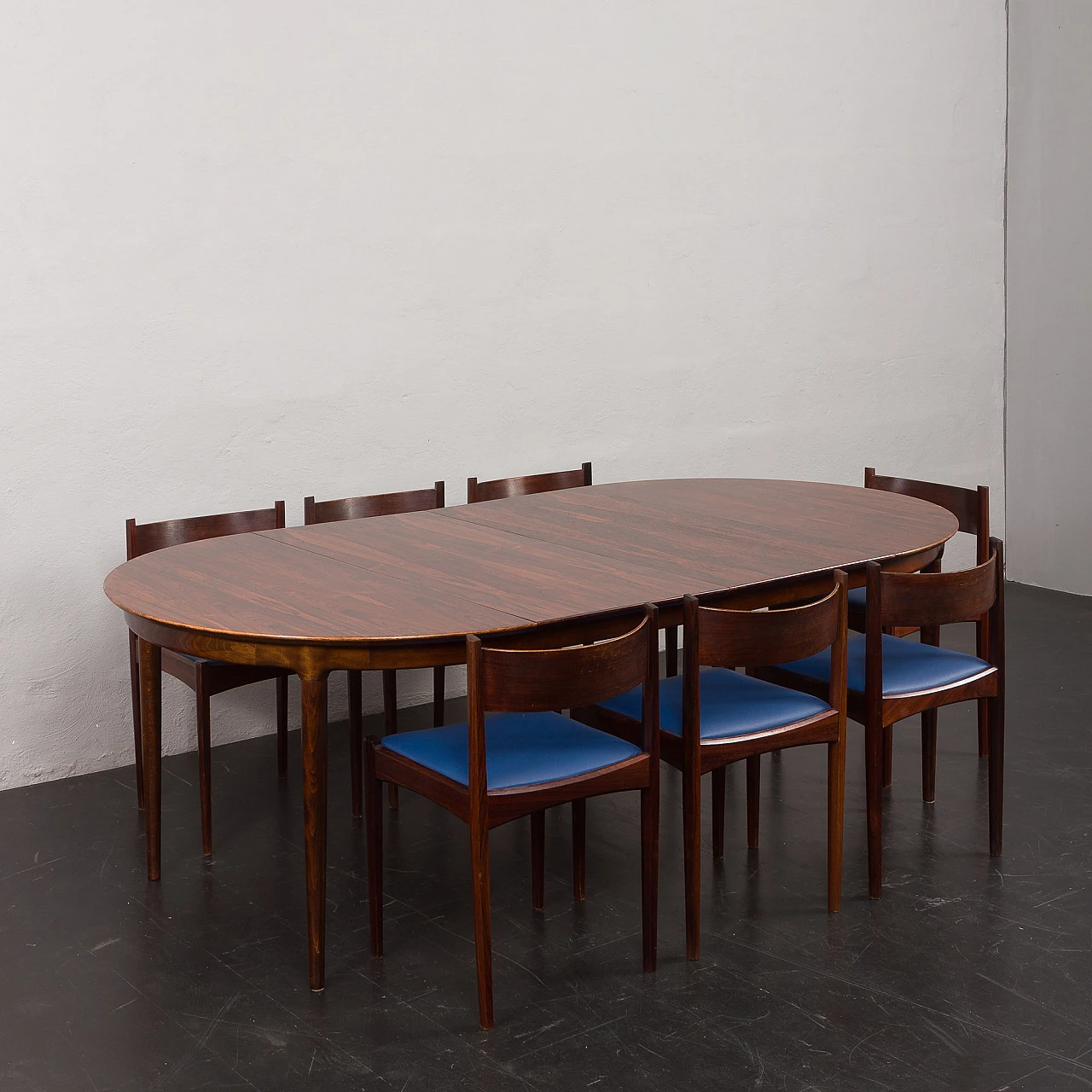 Rosewood extendable table in Skovmand & Andersen style, 1960s 12