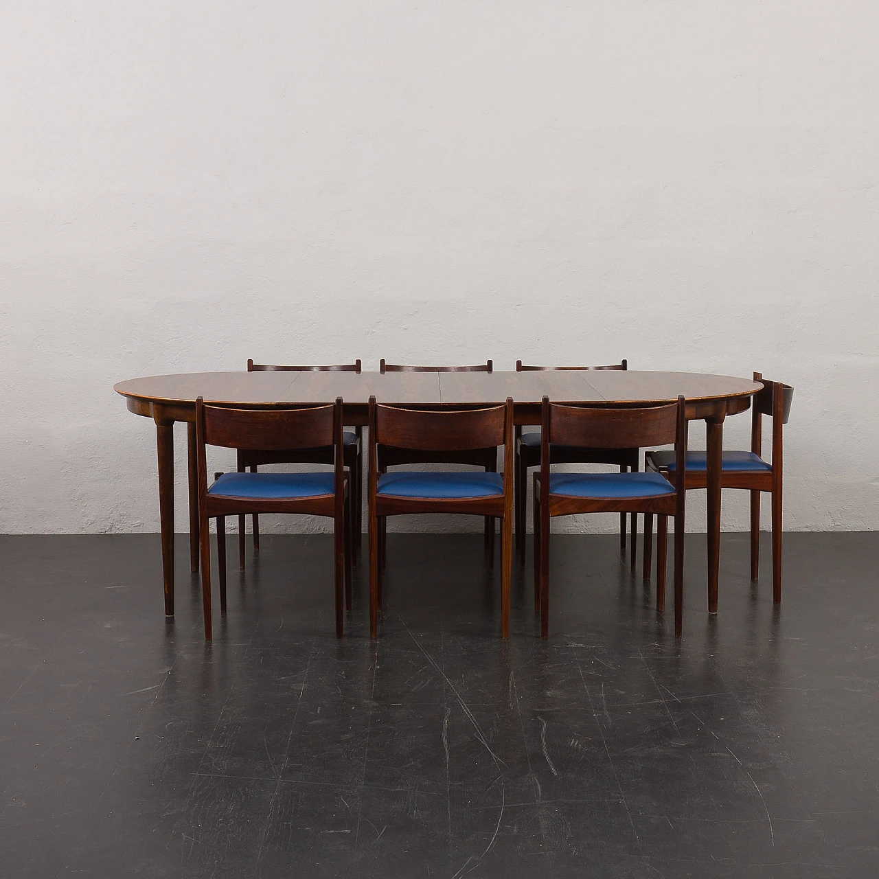 Rosewood extendable table in Skovmand & Andersen style, 1960s 13