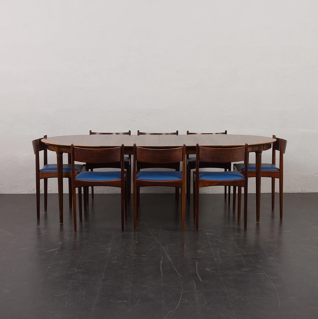 Rosewood extendable table in Skovmand & Andersen style, 1960s 14