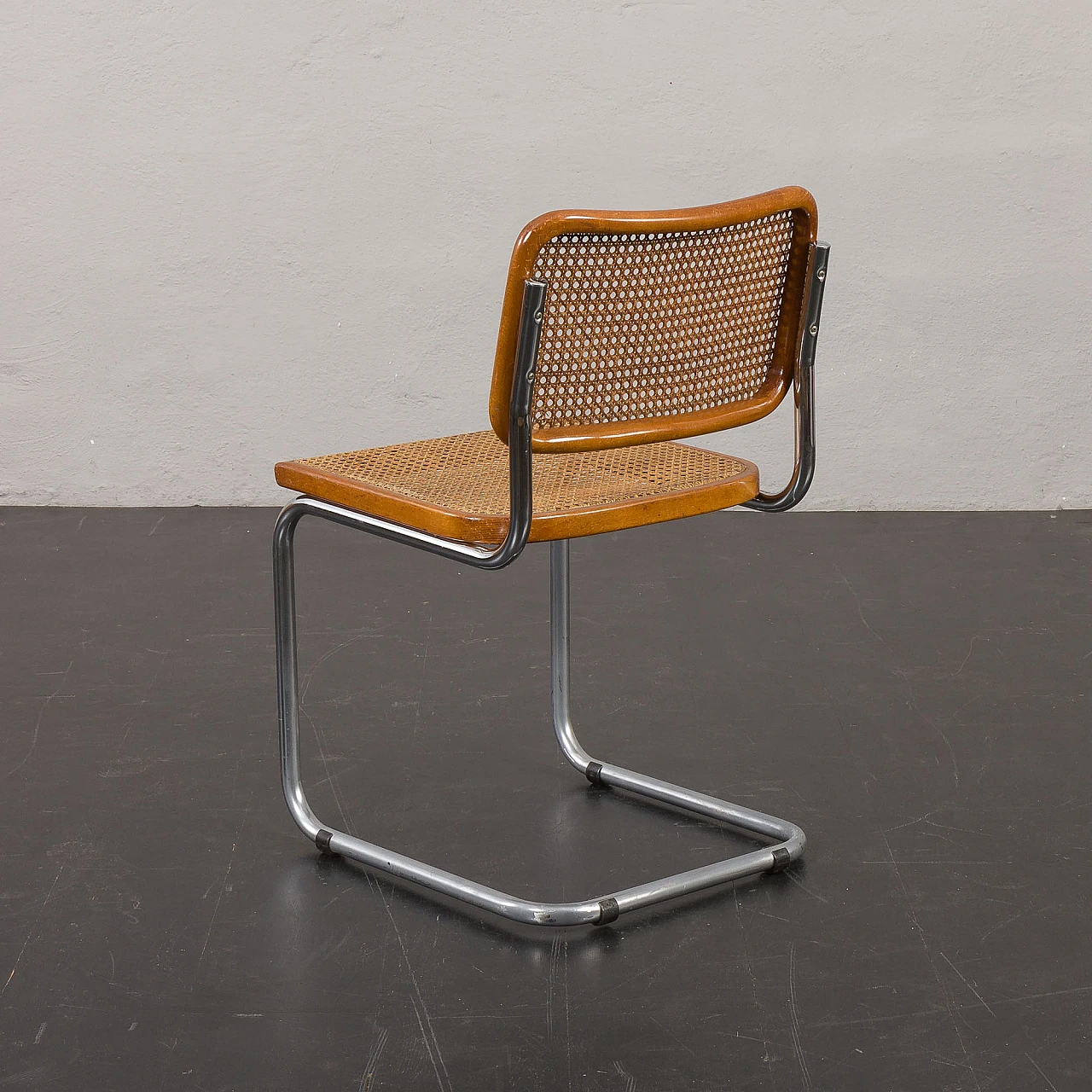 Cesca chair in steel & woven cane by Marcel Breuer, 1950s 7