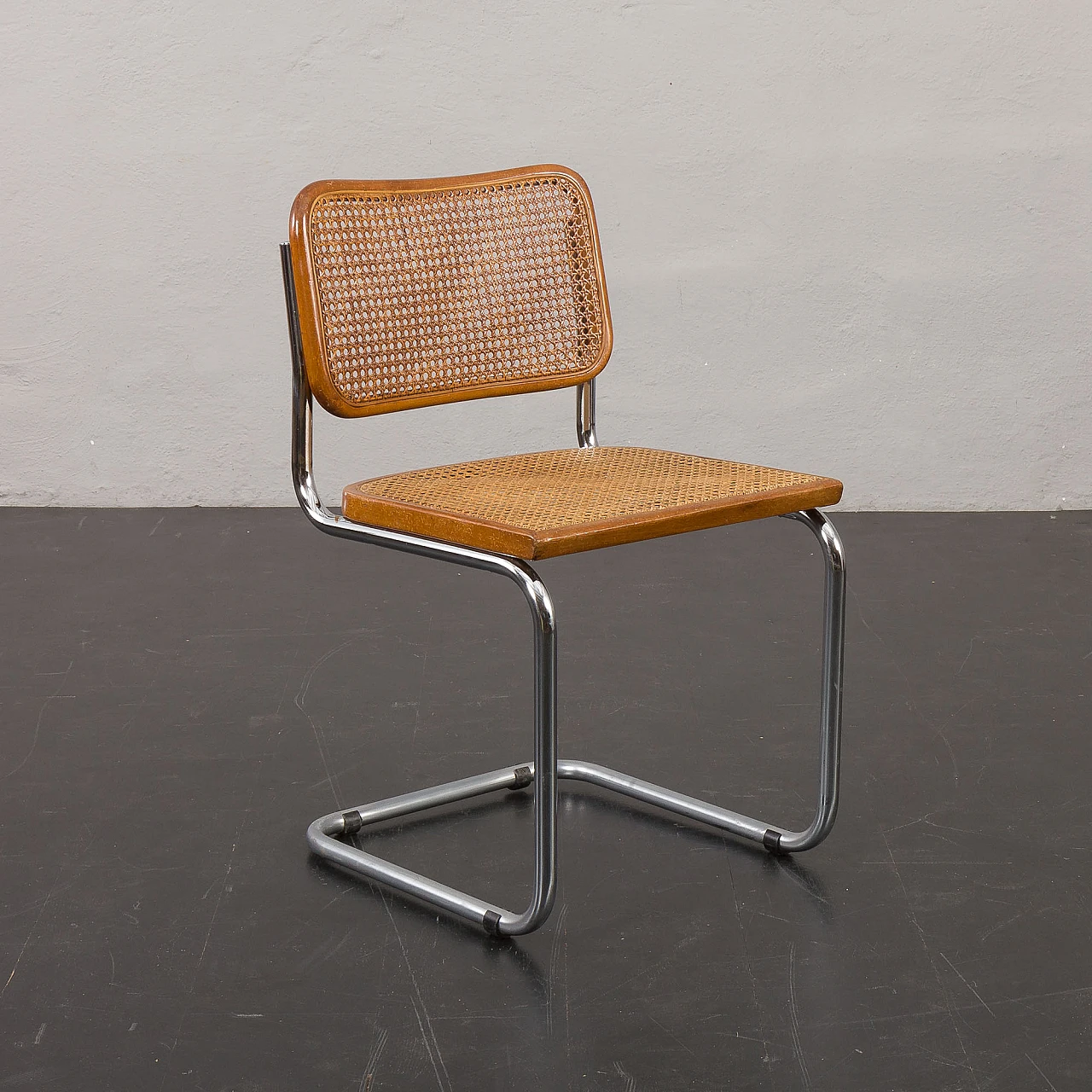 Cesca chair in steel & woven cane by Marcel Breuer, 1950s 11