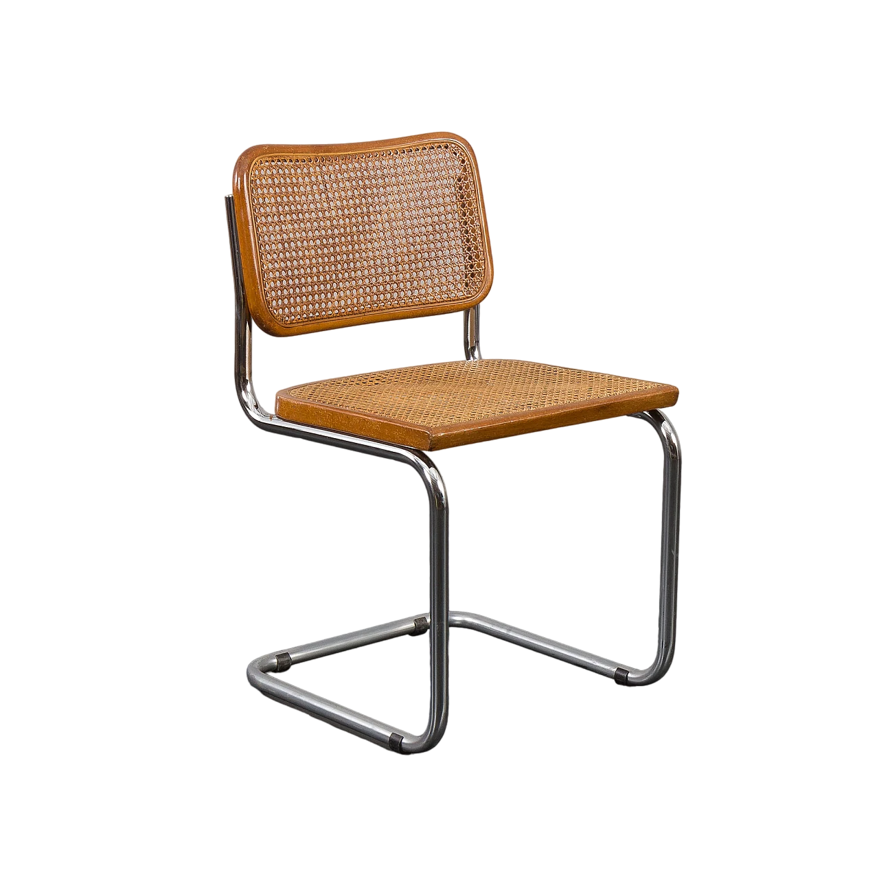 Cesca chair in steel & woven cane by Marcel Breuer, 1950s 12