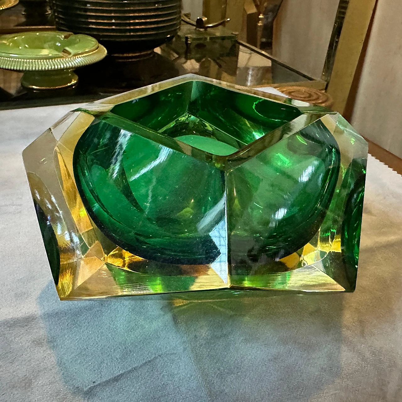 Submerged Murano glass ashtray by Seguso, 1970s 5