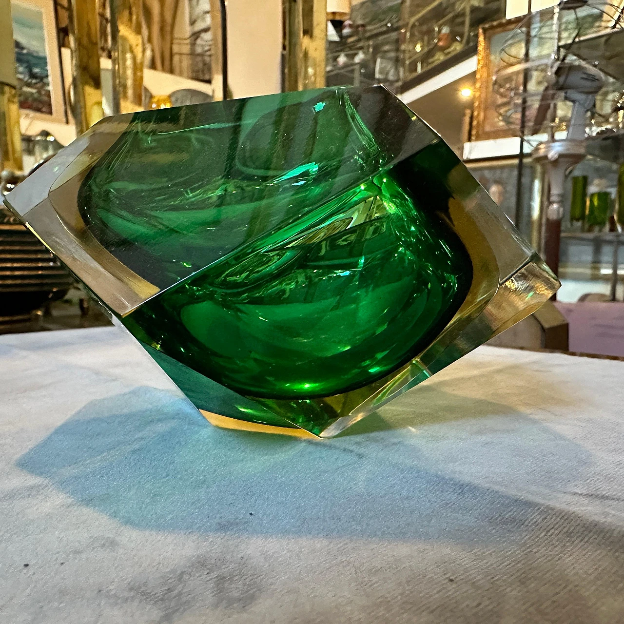 Submerged Murano glass ashtray by Seguso, 1970s 7