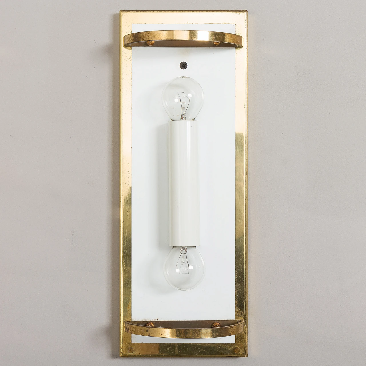 Pair of glass & brass wall lights attributed to Barovier & Toso, 1970s 1