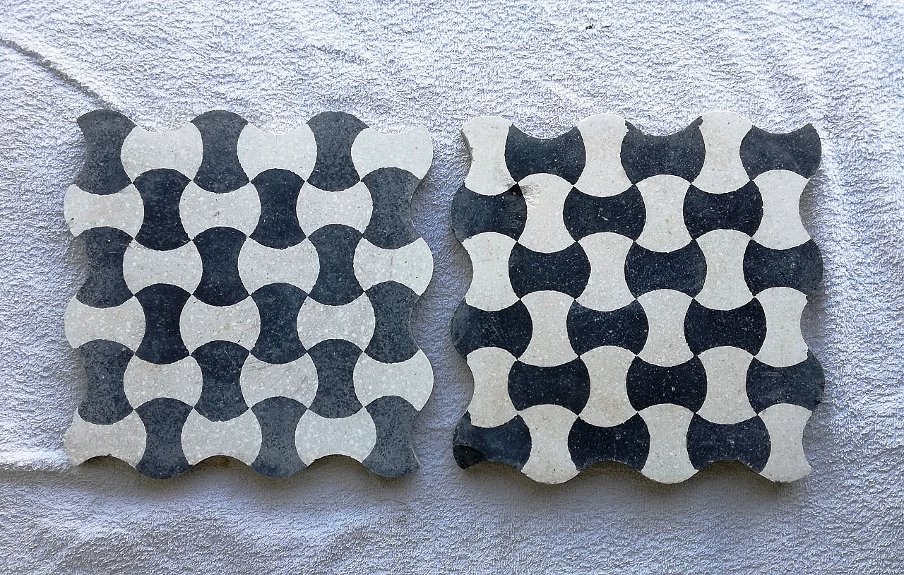 25 Cementine Papillon tiles, 1920s 6