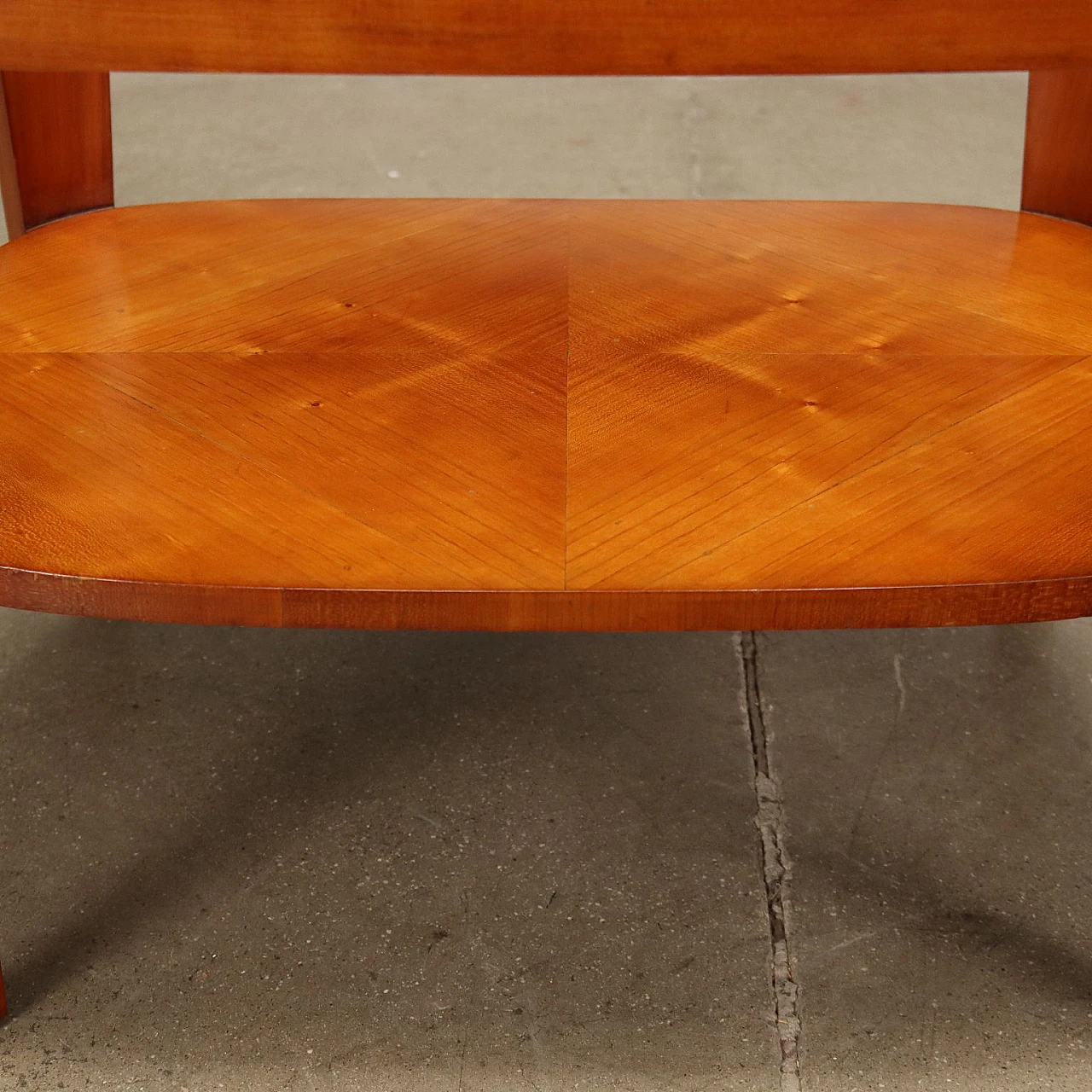 Wooden and glass double top coffee table, 1950s 4