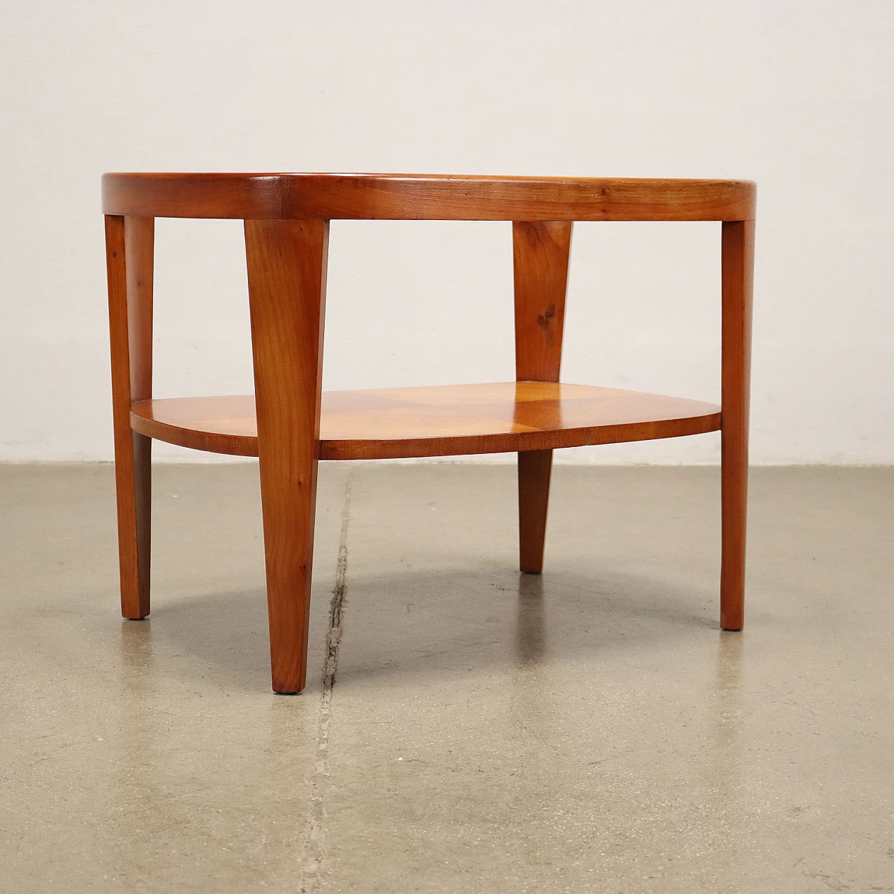 Wooden and glass double top coffee table, 1950s 7