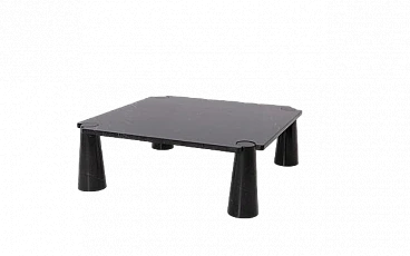 Eros coffee table in black marble by Mangiarotti for Skipper, 1970s
