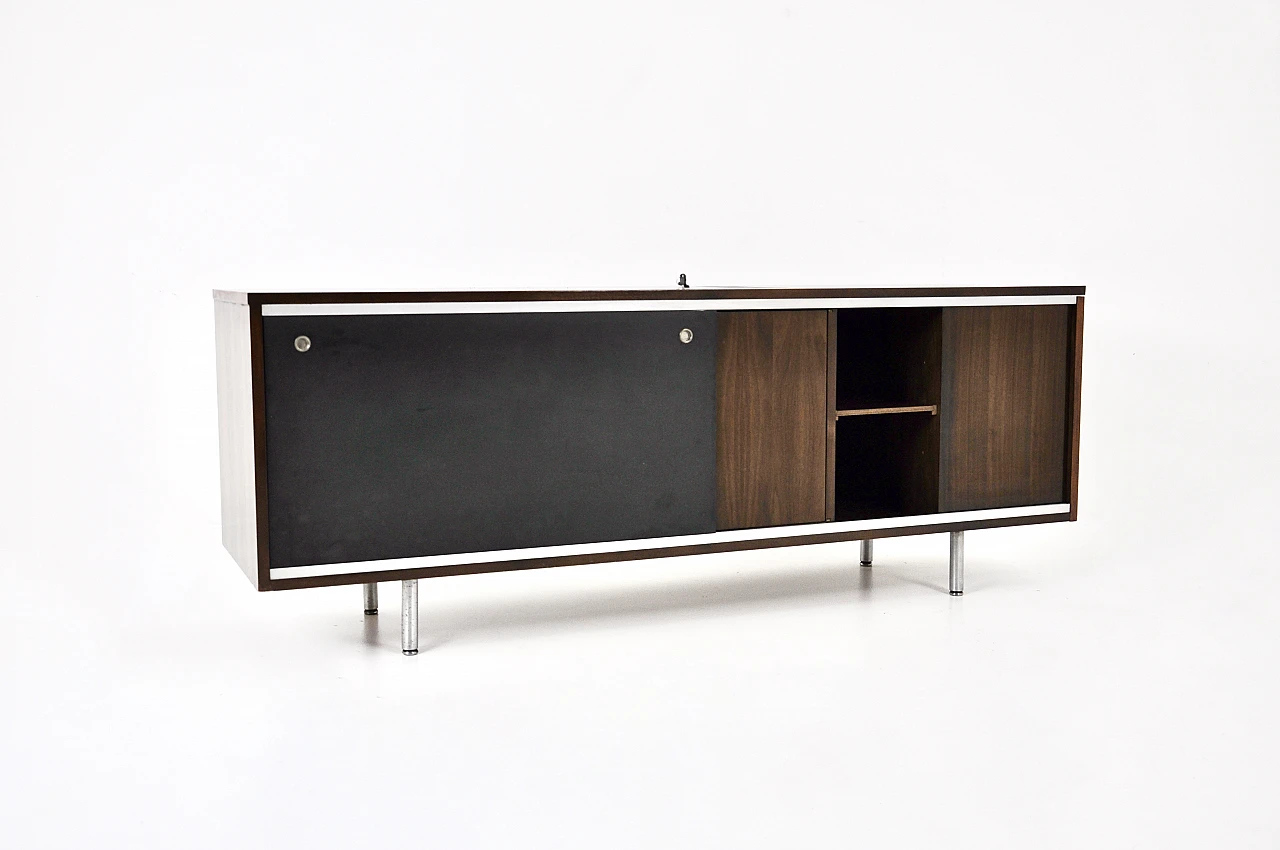 Wooden sideboard by George Nelson for Herman Miller, 1970s 1