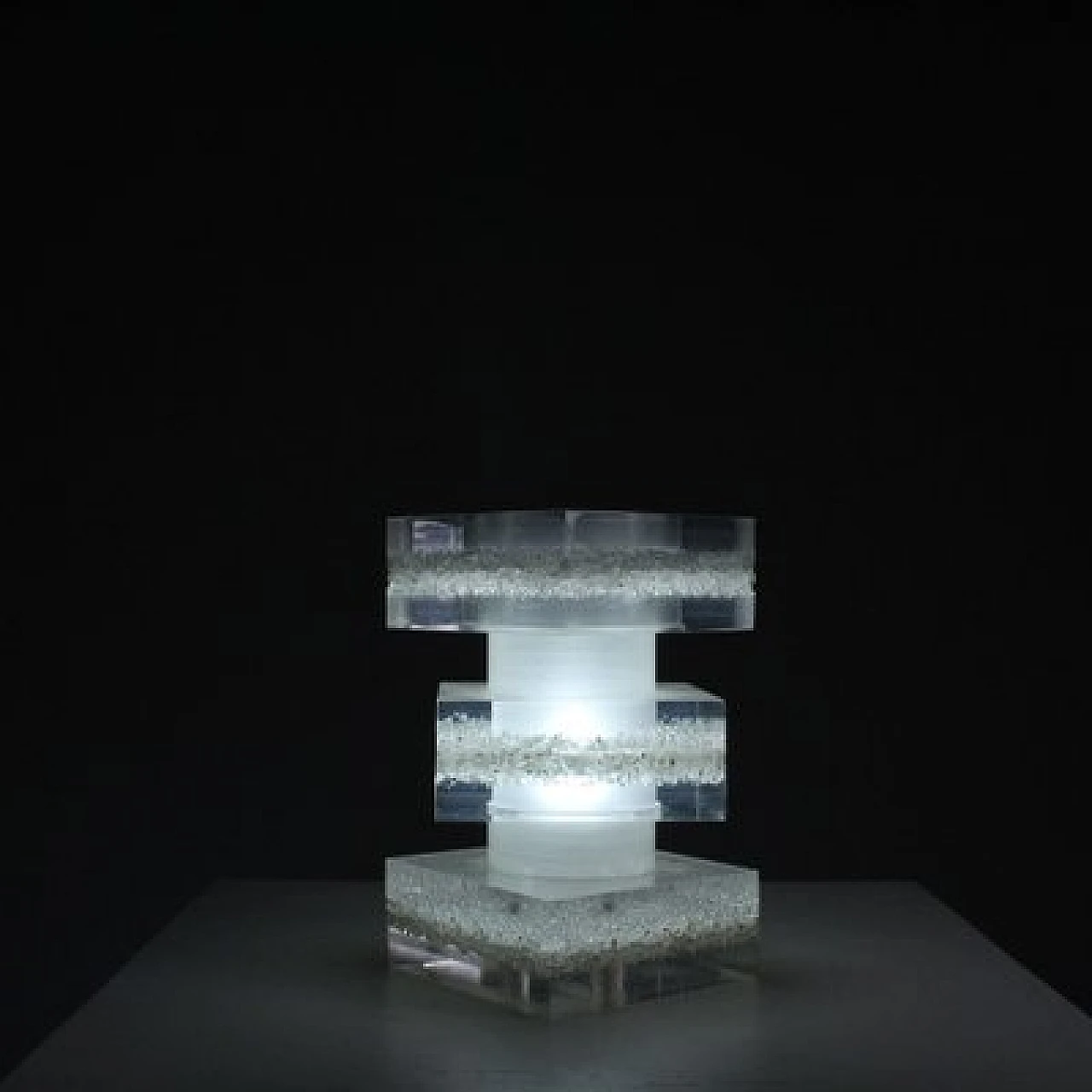 Acrylic glass table lamp, 1960s 2