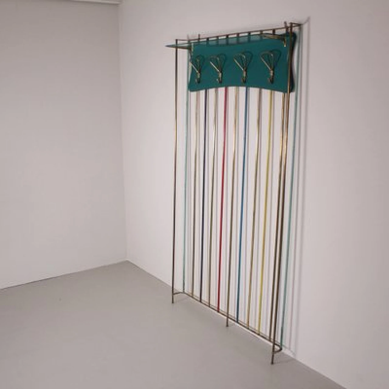 Multicolor metal coat rack, 1960s 1