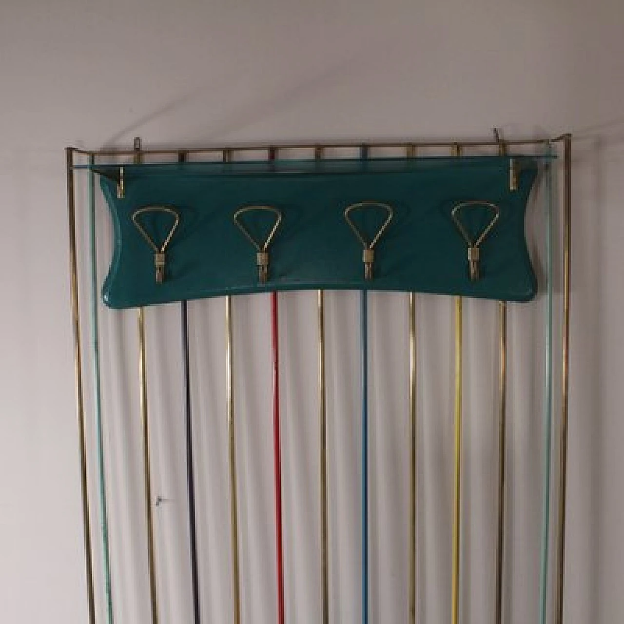 Multicolor metal coat rack, 1960s 3