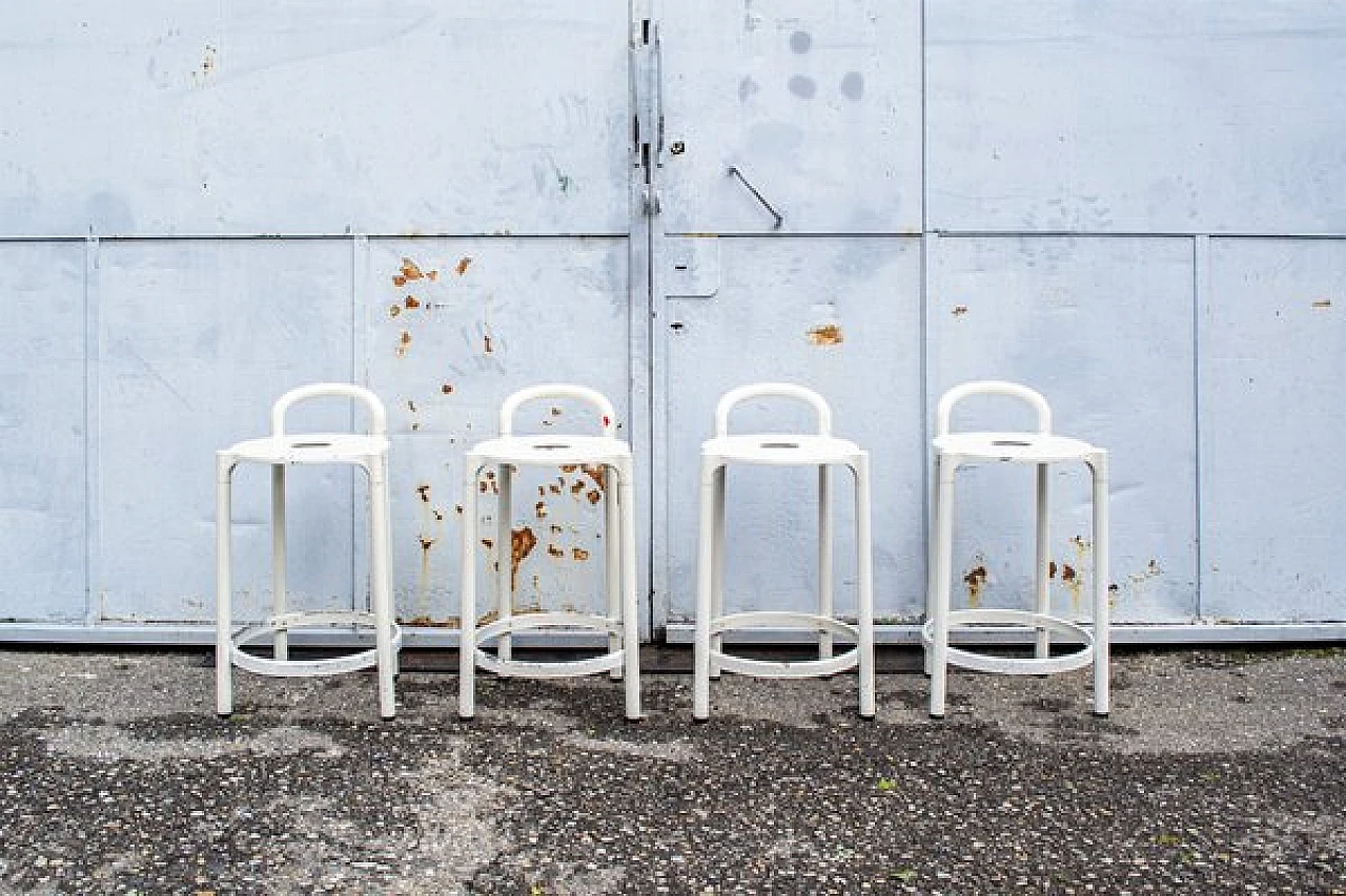 4 Polo stools by Anna Castelli Ferrieri for Kartell, 1980s 1