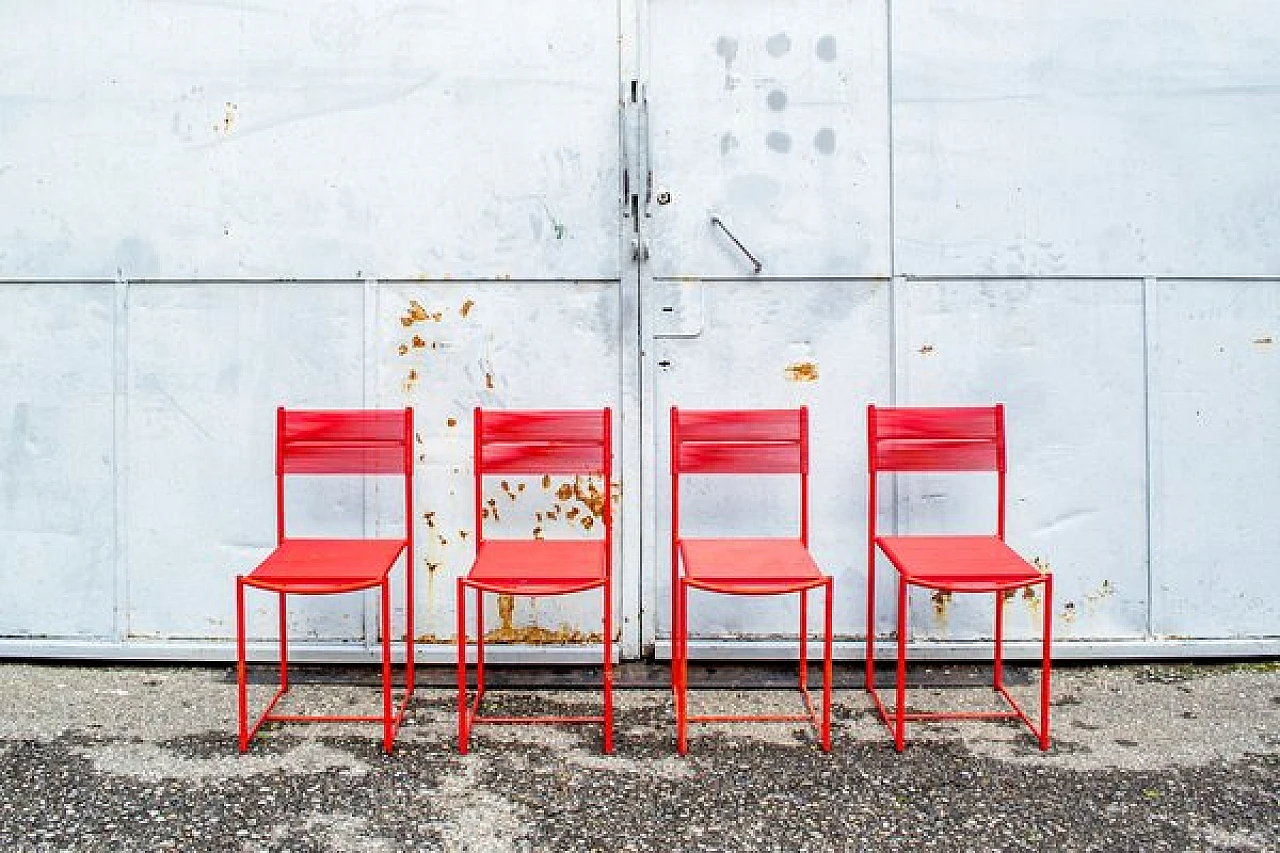 4 Spaghetti chairs by Giandomenico Belotti for Alias, 1979 1