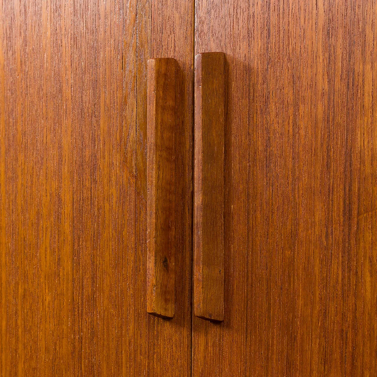 Teak wall unit with desk by K. Kristiansen for FM Møbler, 1960s 6