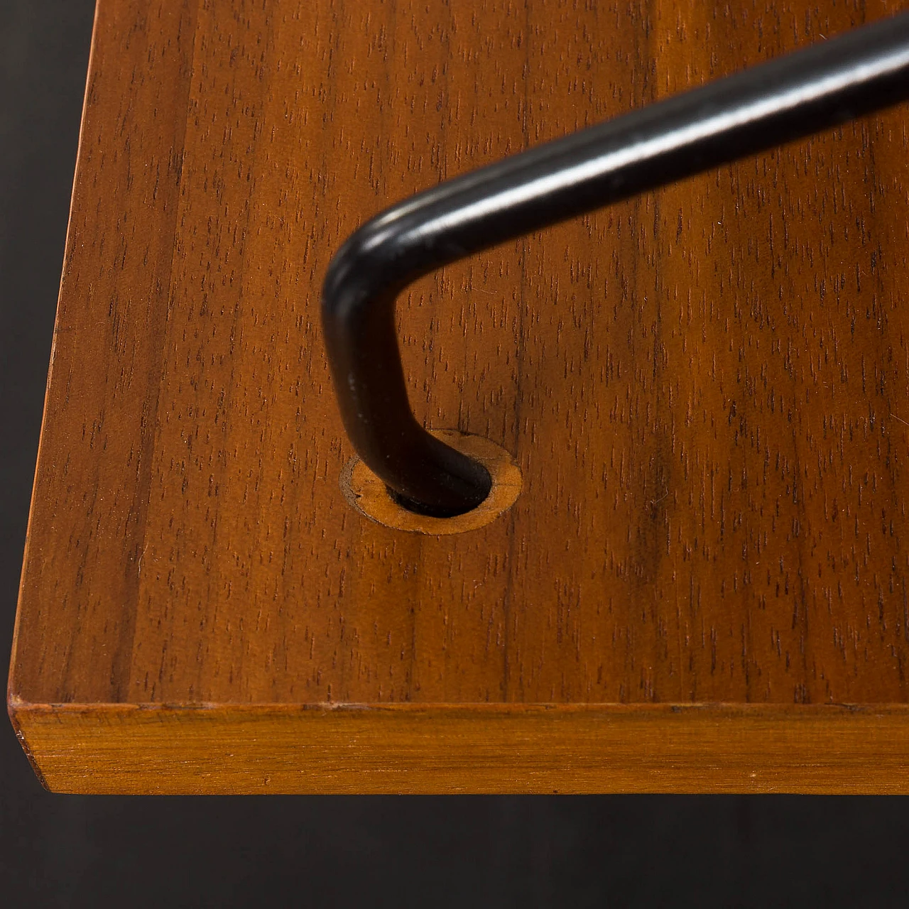 Walnut & metal wall unit with desk by Poul Cadovius for Cado, 1960s 3