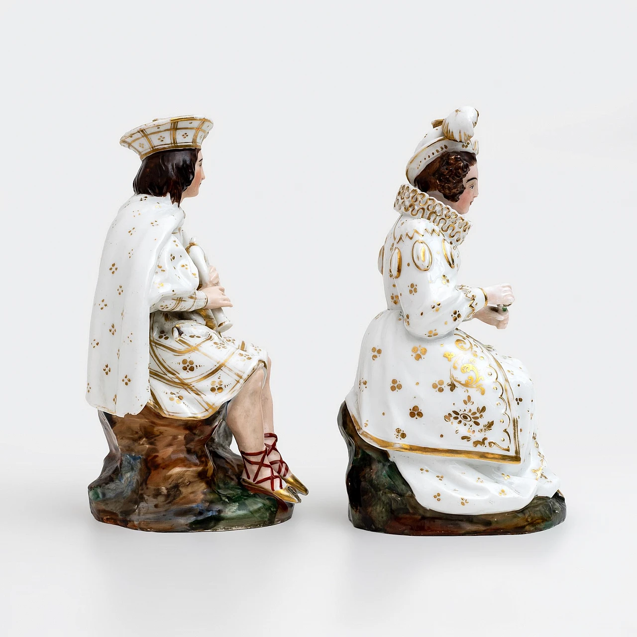 Pair of porcelain perfume holders by Jacob Petit, 19th century 3