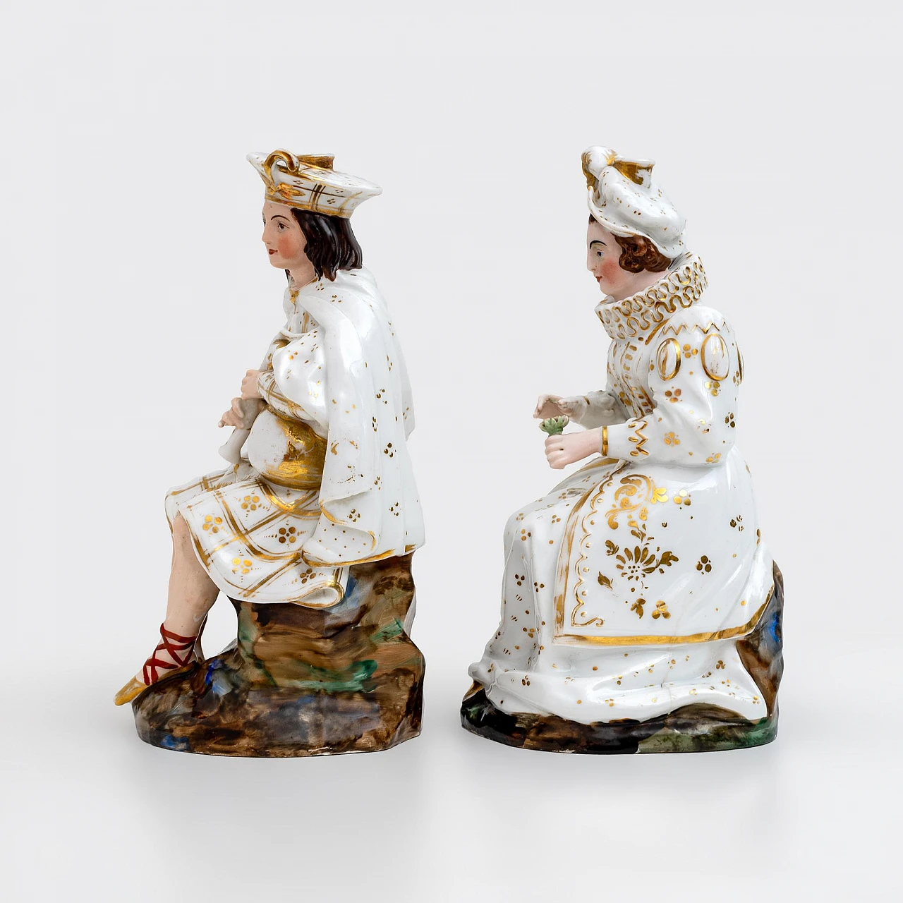 Pair of porcelain perfume holders by Jacob Petit, 19th century 4