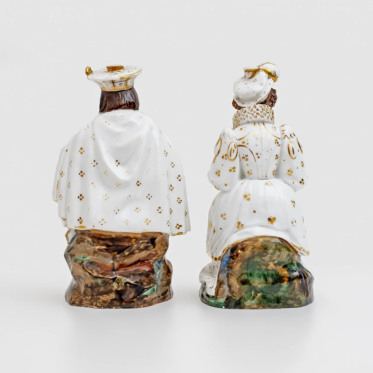 Pair of porcelain perfume holders by Jacob Petit, 19th century 5