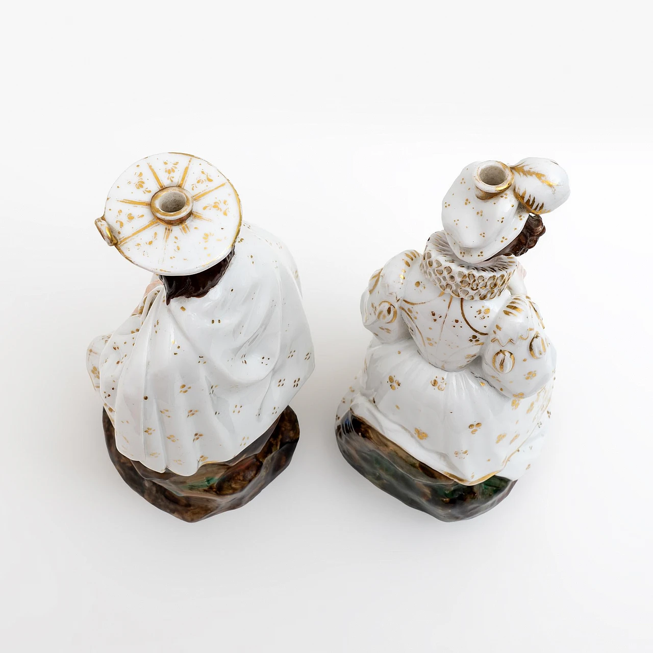 Pair of porcelain perfume holders by Jacob Petit, 19th century 9