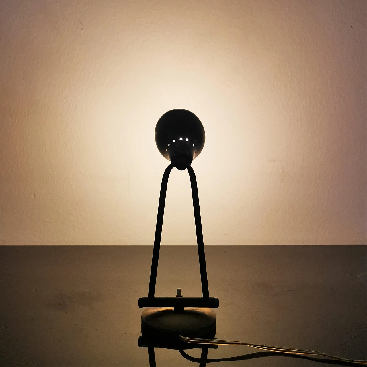 Adjustable brass table lamp attributed to Stilnovo, 1950s 11