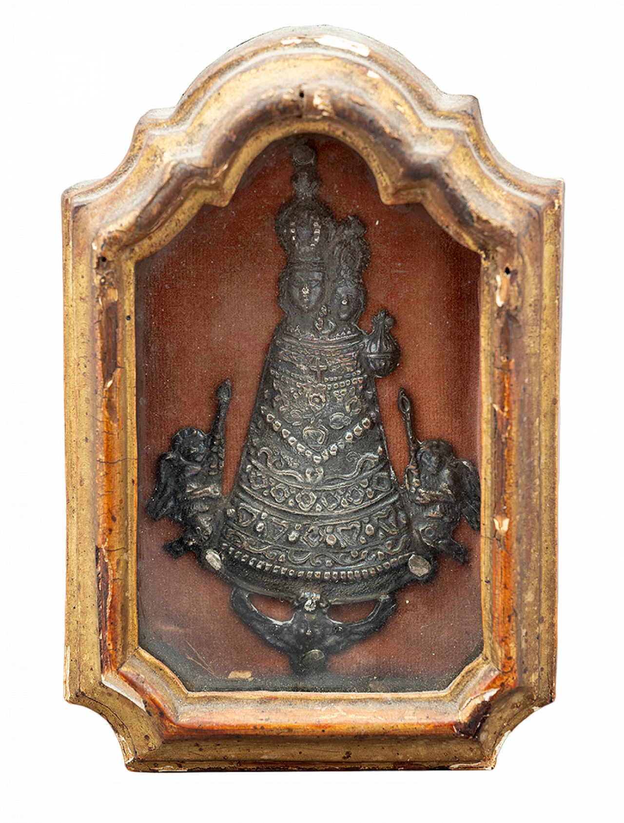 Neapolitan silver relic with shrine, 18th century 7