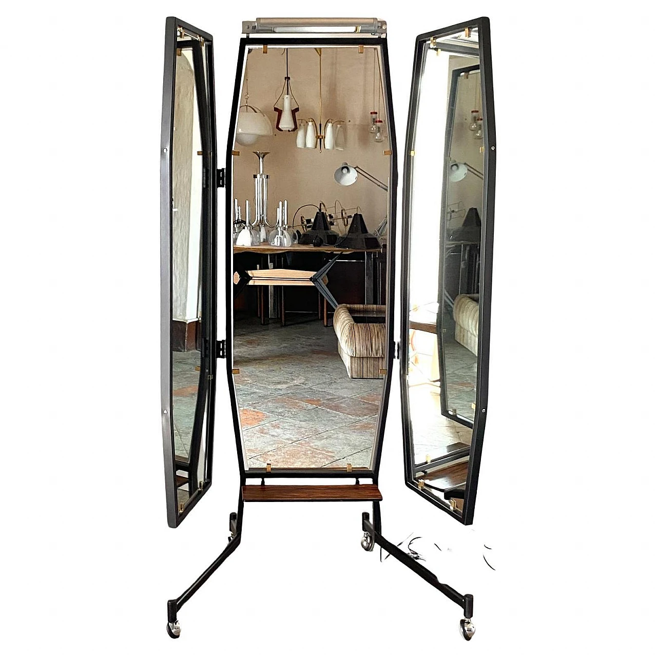 Tailor's mirror in the style of Fratelli Reguitti, 1950s 2