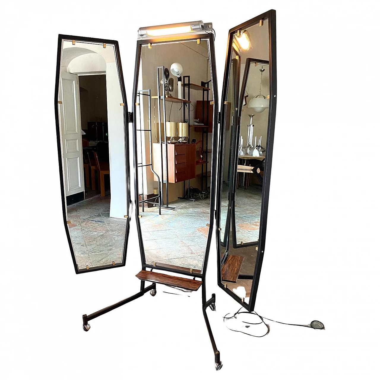 Tailor's mirror in the style of Fratelli Reguitti, 1950s 13